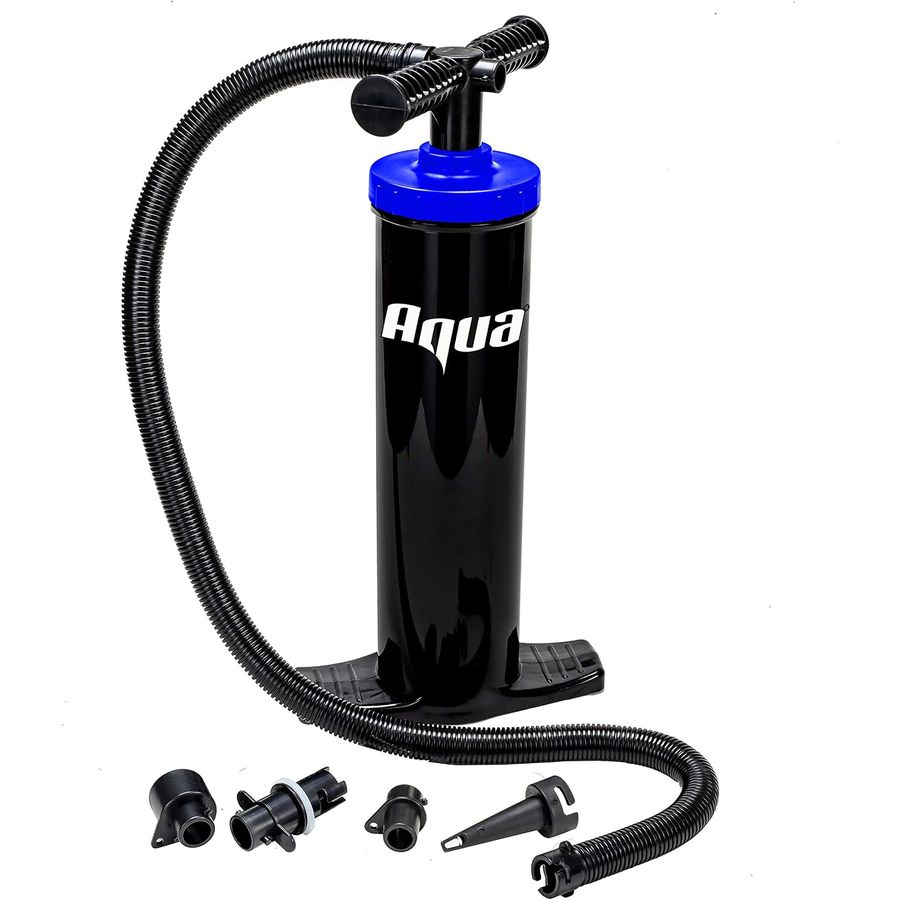 Aqua Dual-Action Hand Pump with 4 Nozzles, Black