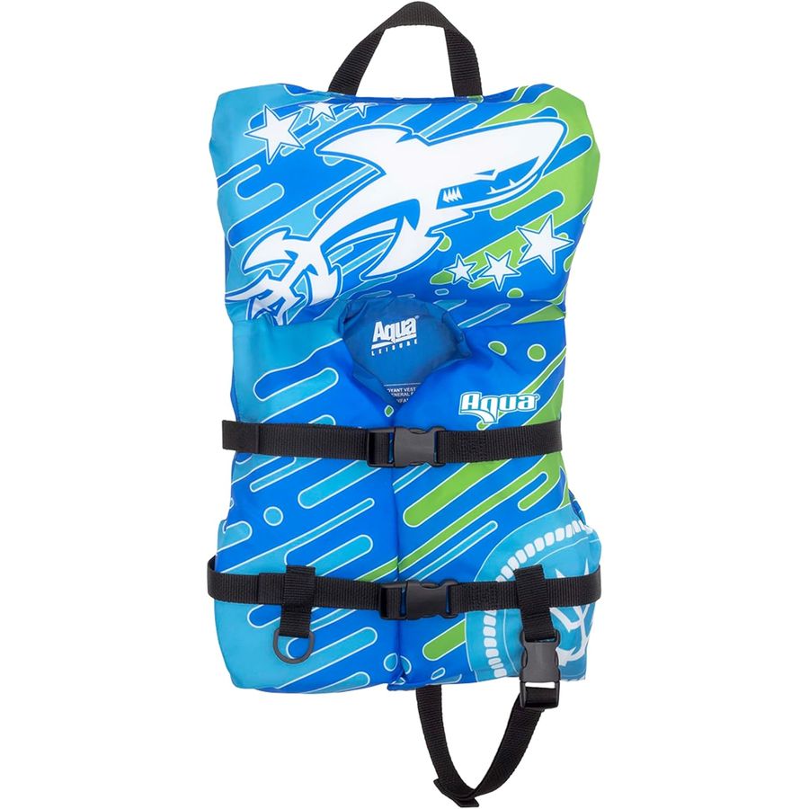 Aqua Oceans 7 Infant Life Jacket, Under 30 lb, Blue/White