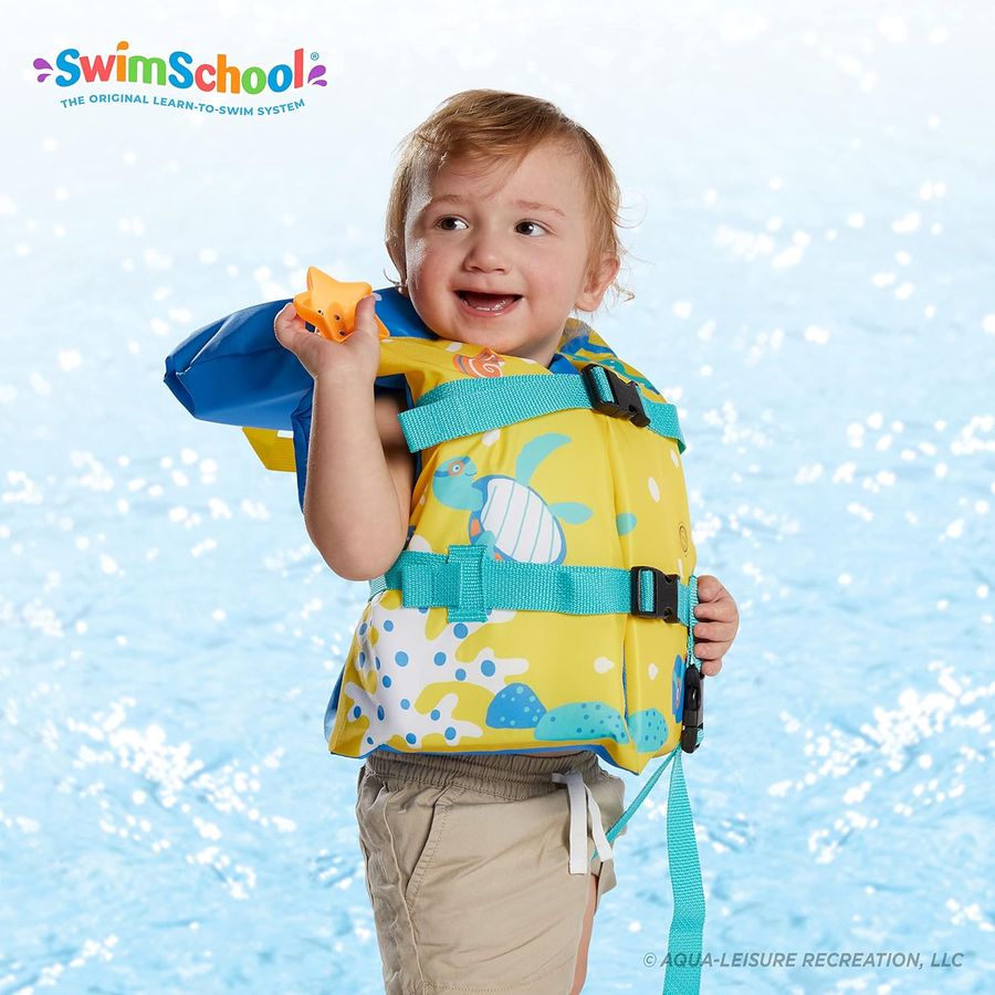 Aqua Type II Infant Life Jacket, Seafoam Blue — view 4