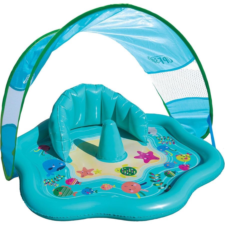 SwimSchool Baby Splash Play Mat with Adjustable Canopy — view 6