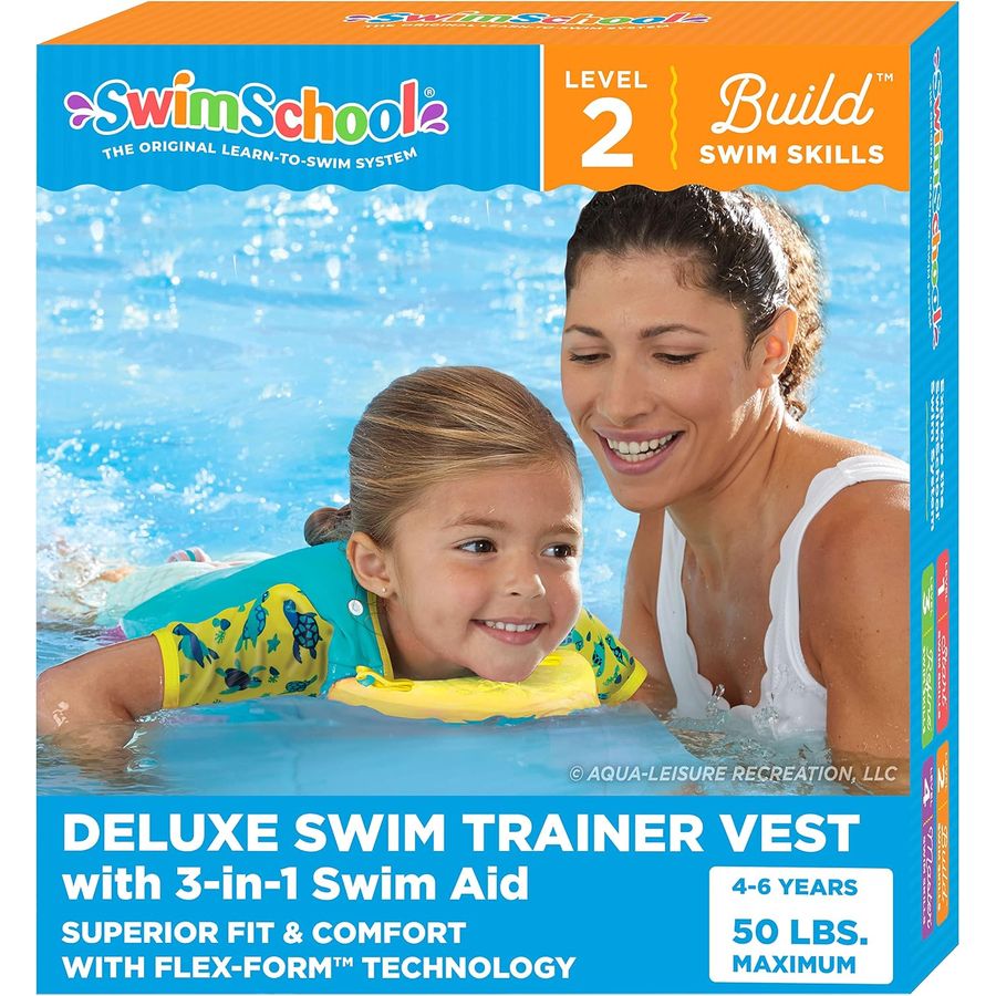 SwimSchool Easy On & Off Swim Trainer Vest, Small/Medium & Medium/Large — view 2