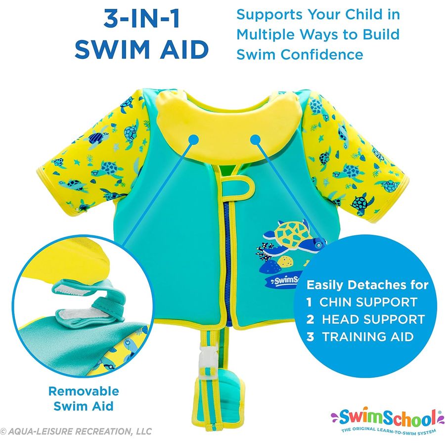 SwimSchool Easy On & Off Swim Trainer Vest, Small/Medium & Medium/Large — view 3