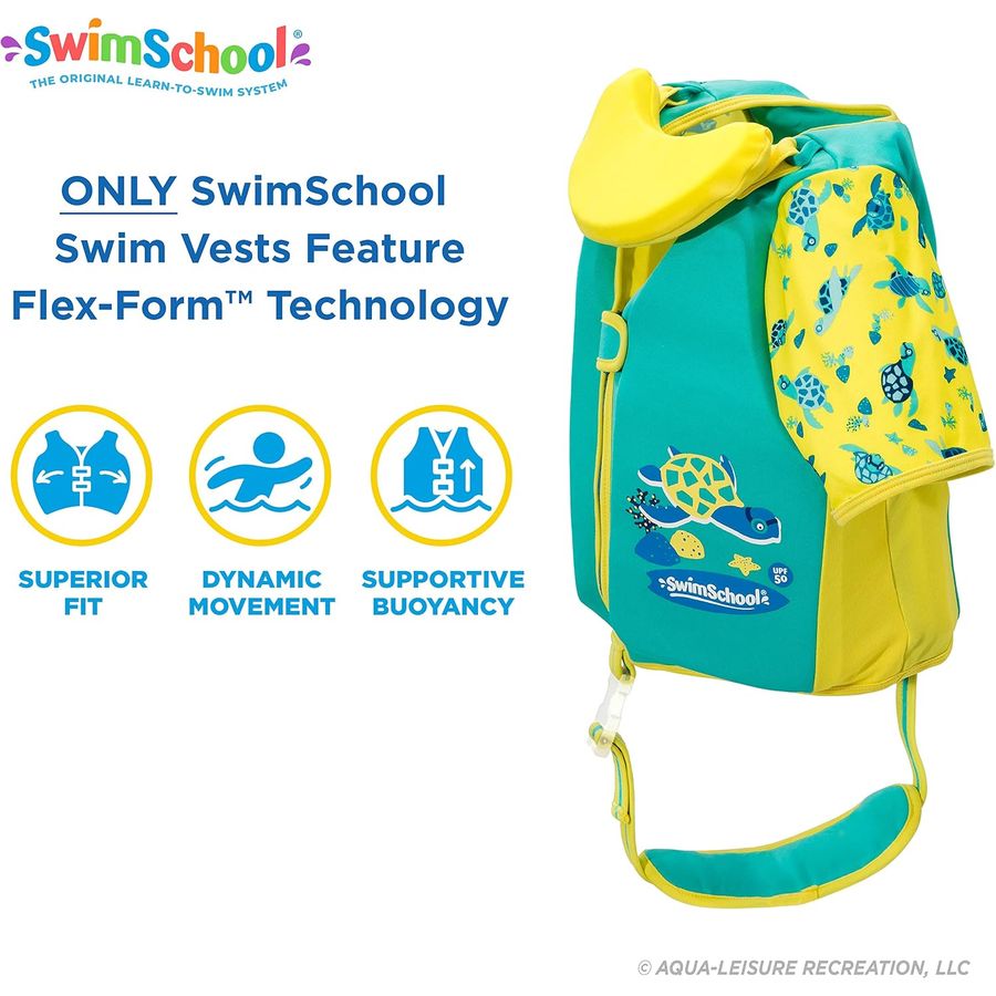 SwimSchool Easy On & Off Swim Trainer Vest, Small/Medium & Medium/Large — view 4