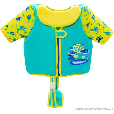 SwimSchool Easy On & Off Swim Trainer Vest, Small/Medium & Medium/Large