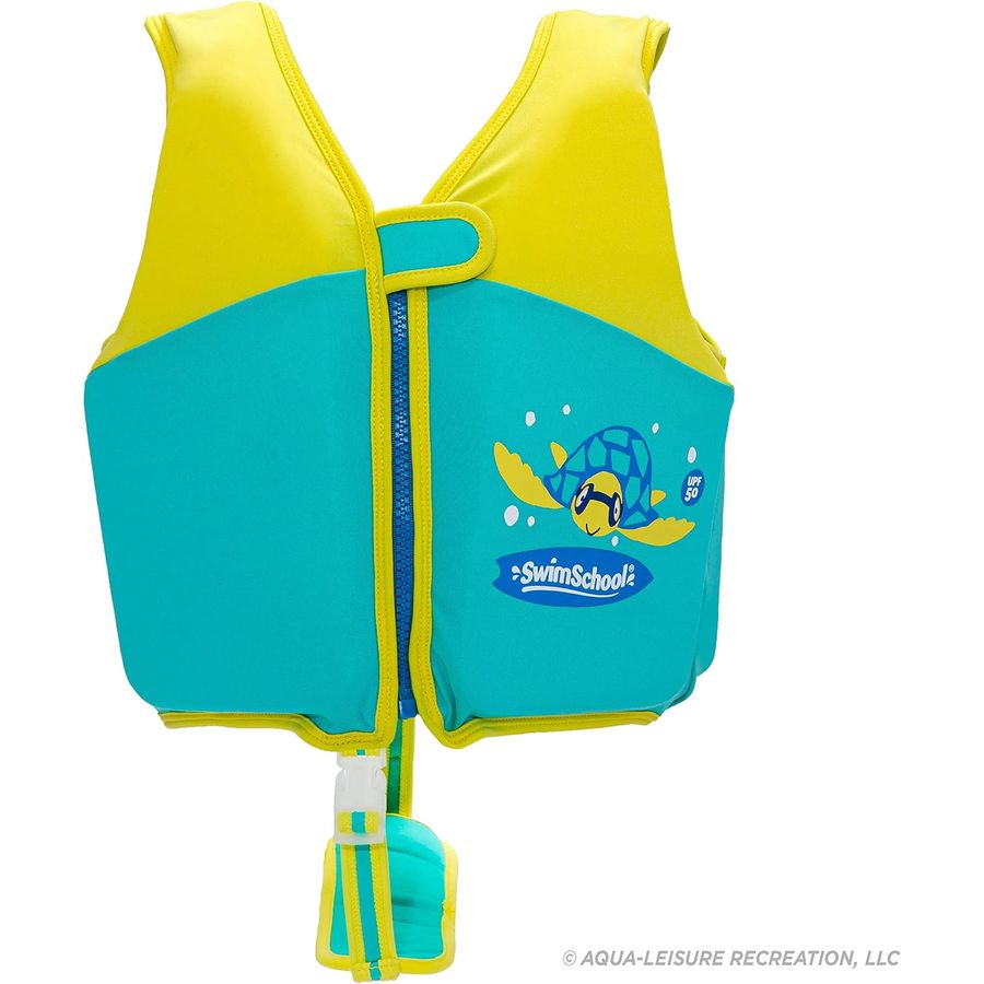 SwimSchool Flex-Form Swim Trainer Vest, M/L, Seafoam Blue