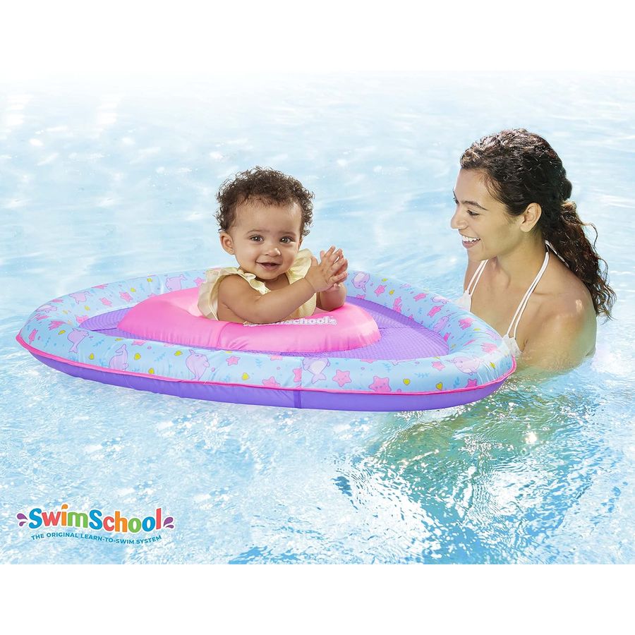 SwimSchool Lil' Narwal Baby Pool Float, Pink
