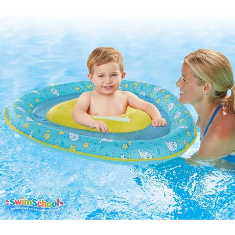 SwimSchool Lil' Otter Baby Pool Float, Blue